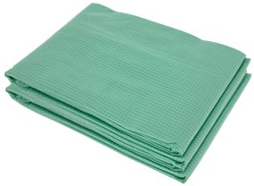 Prelată de seră Outsunny din PE cu 12 ferestre, ușă rulantă și margini îngropate, 6x3x2 m, de culoare verde | Aosom Romania