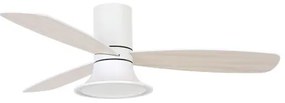 Ventilator LED dimabil Lucci Air 210661 FLUSSO 1xGX53/18W/230V lemn/alb + telecomandă