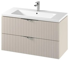 Cersanit S801-548 - Dulap de baie suspendat cu lavoar TIRSO, 100 x 45 cm, bej