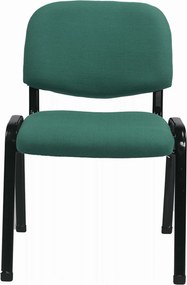Scaun ISO 2, verde/negru, stofa, 53x55x82 cm