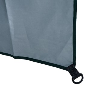 Outsunny Umbrelă de Plajă și Grădină cu Perdea Parasolară, Poliester și Metal, Φ220cm, Verde Închis | Aosom Romania
