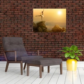 Tablou - Balerină pe stâncă (70x50 cm)