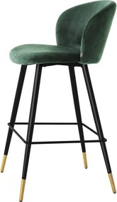 Scaun de bar design elegant LUX Volante, verde inchis 115733 HZ