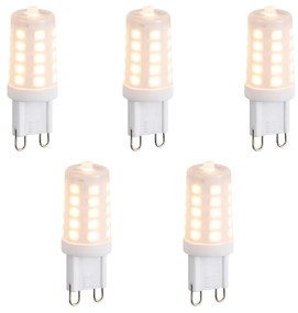 Set de 5 becuri LED G9 dimabile Opal 3W 250 lm 2200K
