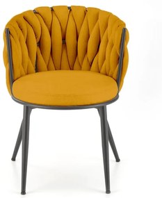 Scaun K516 stofa mustariu