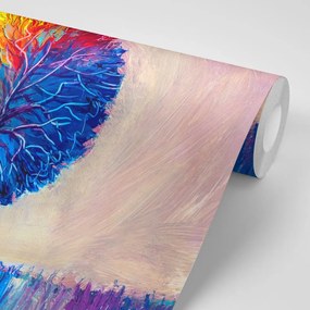 Tapet autoadeziv copaccolorat de acuarelă