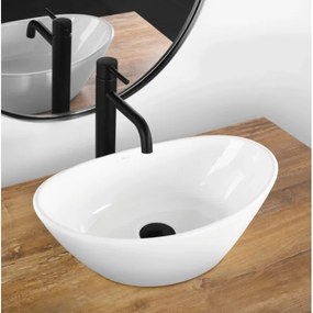 REA-U6802 - Lavoar pentru blat KATE 27x45 cm, ceramică/alb lucios
