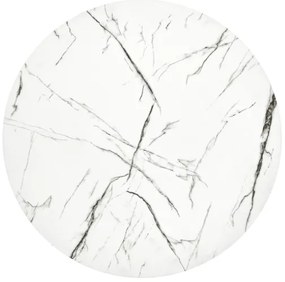 Măsuță de cafea ANTICA 41x55 cm negru/decor marmorat