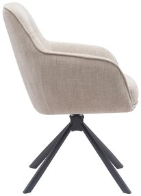 Set de scaune de sufragerie crem 2 buc. tapițat Avola – Unique Furniture