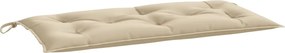 vidaXL Pernă bancă de grădină, bej, 110x50x7 cm, material oxford