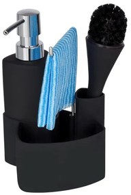 WENKO 3620127800 - Set de curățare EMPIRE 11x19 cm, negru/argintiu