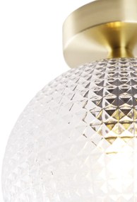 Plafoniera inteligentă Art Deco din alamă, inclusiv Wifi A60 - Sphere