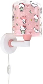 Dalber 41259 - Aplică de perete pentru copii HELLO KITTY & FRIENDS 1xE27/15W/230V, roz