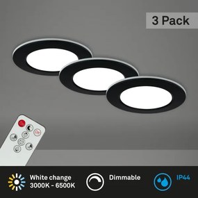 SET 3x corp de iluminat LED dimabil pentru baie LED/4,8W/230V IP44 Briloner + telecomandă