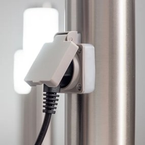 BRILAGI - Lampă de exterior cu priză ELIA 1xE27/20W/230V IP44 50 cm crom