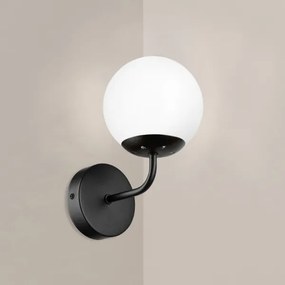 Lampă de perete MALIVA 1xE14/15W/230V, negru/alb - Brilagi