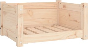 vidaXL Pat pentru câini 55,5x45,5x28 cm Lemn masiv de pin