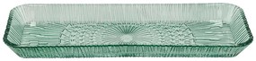 Platou verde din sticlă 14x38 cm Kusintha – Bitz
