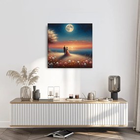 Tablou plimbare romantică printre flori