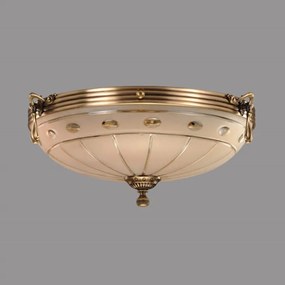Plafoniera Versace cu Diam 33 cm, Desing Clasic, Finisaj Bronz Antic - Bussy Lighting 3033-52-44