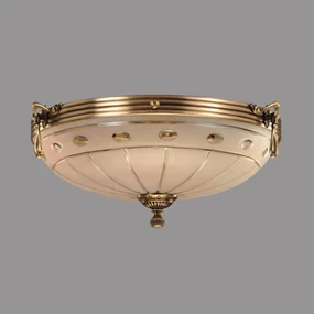 Plafoniera Versace cu Diam 33 cm, Desing Clasic, Finisaj Bronz Antic - Bussy Lighting 3033-52-44