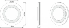 LDST LI-01-SZ-BC8 - LED iluminat scară LILI 8xLED/1,2W/230V auriu 3500K