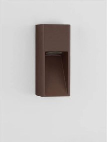 Spot aplicat perete exterior IP65 MAZU rust