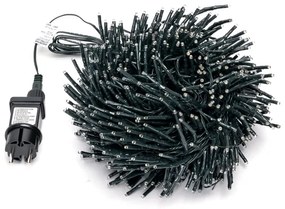 Aigostar - Instalație luminoasă LED de exterior pentru Crăciun, 600 LED, 8 funcții, 18 m, IP44, alb cald