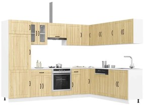 vidaXL Set dulap de bucătărie din 14 piese „Lucca” lemn stejar Sonoma