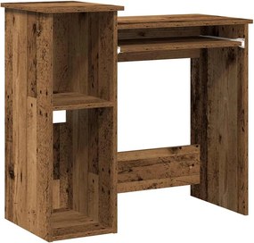 vidaXL Birou cu rafturi, lemn vechi, 84x40x78 cm, lemn prelucrat