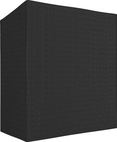 Outsunny Raft pentru lemne, suport pentru lemne din oțel, husă din material, sarcină 300 kg, 140 x 70 x 154 cm, Negru | Aosom Romania