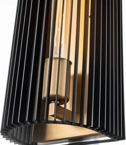 Quintiesse QN-LINARA1-BK - Aplică de perete LINARA 1xE27/60W/230V negru/auriu