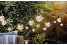 Lanț LED solar dimabil Grundig 50xLED/8 funcții 9,35m IP44 alb cald + telecomandă