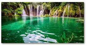 Tablou pe sticlă acrilică Lacul plitvice