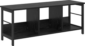 vidaXL Raft pentru cărți Stejar Negru 102 x 32 x 40,5 cm Lemn compozit