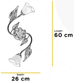 Plafonieră VANDA 2xE14/6W/230V ONLI