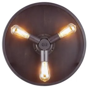 Ventilator LED de tavan FANAWAY 212927 CLASSIC 3xE27/4W/230V negru + telecomandă