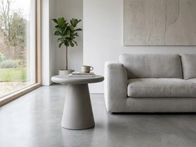 Masuta de cafea rotunda CERES 45 x 50 cm, gri