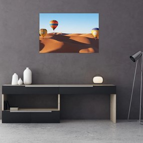 Tablou - baloane zburătoare în deșert (90x60 cm)