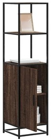 vidaXL Dulapuru stejar maro 35,5x35x139 cm lemn și metal prelucrat