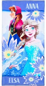 Disney Regatul de gheață Anna and Elsa prosop de baie, prosop de plajă 70x140cm