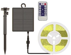 Bandă LED solară dimabilă LED/1,2W/3,7V 3000K IP67 5m