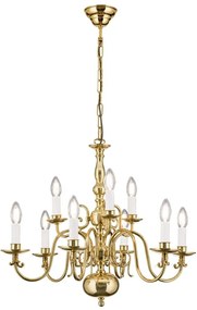 Candelabru 9 brate design clasic FLAMISCH, alama lucioasa
