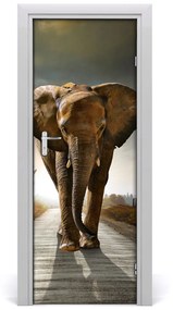 Autocolante pentru usi elefant de mers pe jos