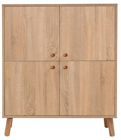 Mobilier pentru hol Maluxe 200 (Stejar sonoma + Albastru închis). 1089082
