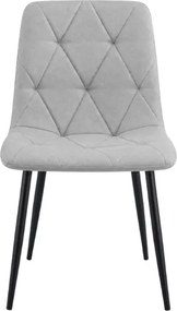 Scaun LIBRA PLATINUM GREY gri cu picioare negre