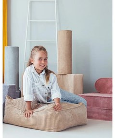 Pernă decorativă pentru copii verde-mentă cu tapițerie din catifea reiată Roll – Wigiwama