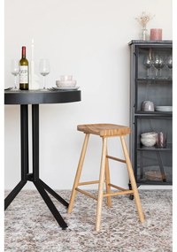 Scaun de bar în culoare naturală din lemn de stejar (înălțime șezut 65,5 cm) Vander – White Label