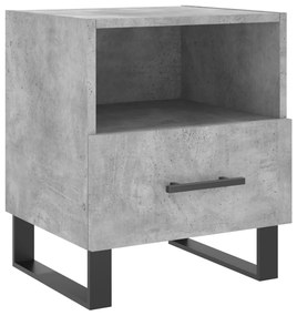 vidaXL Noptieră, gri beton, 40x35x47,5 cm, lemn compozit