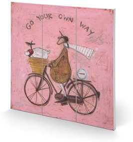 Sam Toft - Go Your Own Way Pictură pe lemn, (30 x 30 cm)